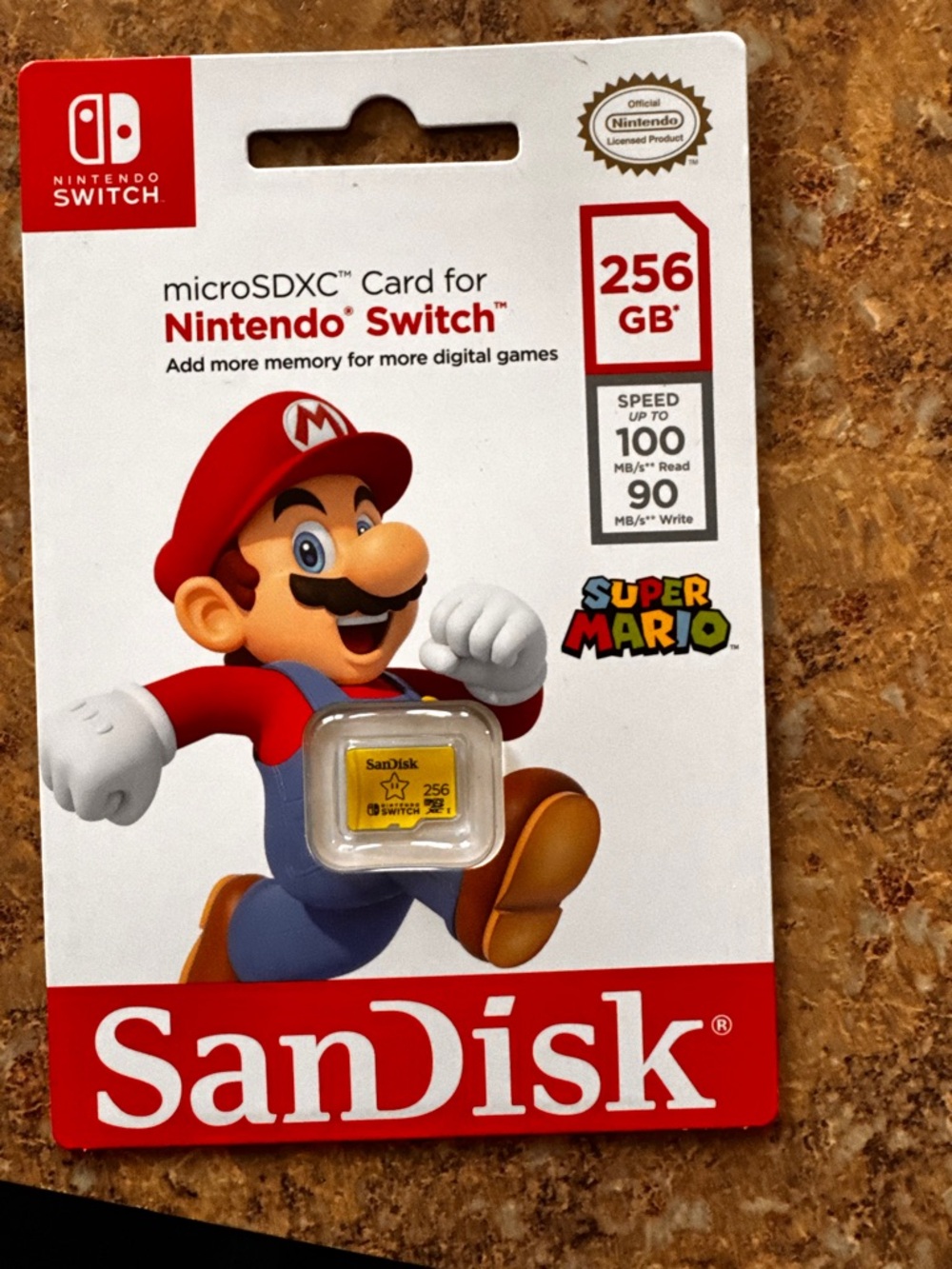 SanDisk 256GB microSDXC for Nintendo Switch - Yellow Card